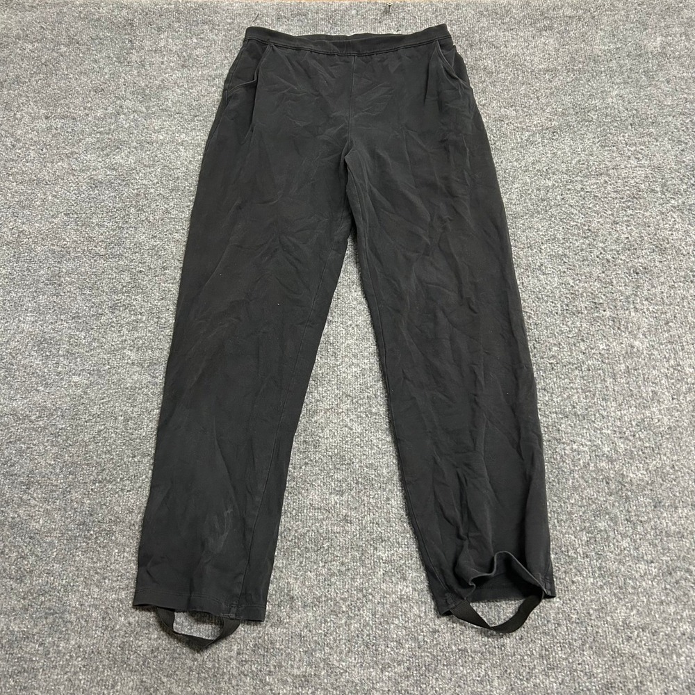L.L. Bean Stirrup Pants Womens Size S Black Stretch Cotton Blend Casual Leggings